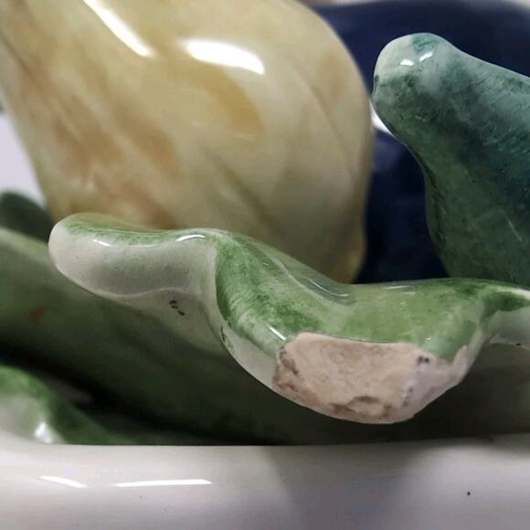 VTG Fitz & Floyd Canister Kitchen Harvest Basket Weave Colorful Vegetables READ - Picture 10 of 16